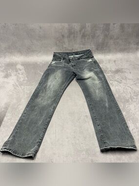 JEANS Women’s Washed Black with Subtle Distressing size 2XL casual aesthetic